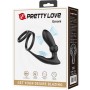 PRETTY LOVE EMONI Penisring und Analplug mit 12 Vibrationsmodi Schwarz