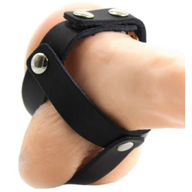 OHMAMA FETISH - Lederhülle für Hodenkäfig