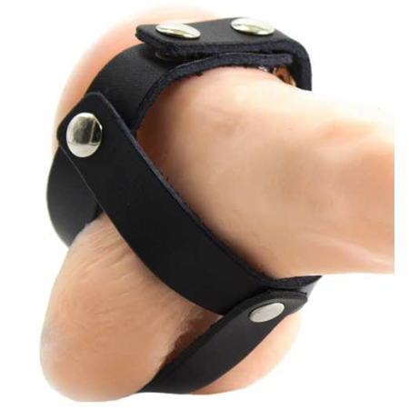 OHMAMA FETISH - Lederhülle für Hodenkäfig