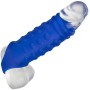 CALEXOTICS Admiral Beaded Penis Cover aus flüssigem Silikon, Blau