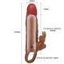 PRETTY LOVE OSMAR Penis Sleeve mit Vibrations-Clitoris-Stimulator