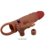 PRETTY LOVE OSMAR Penis Sleeve mit Vibrations-Clitoris-Stimulator