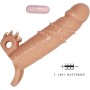 PRETTY LOVE Connor Penis Sleeve mit Klitoris Stimulator - Natürliche Textur