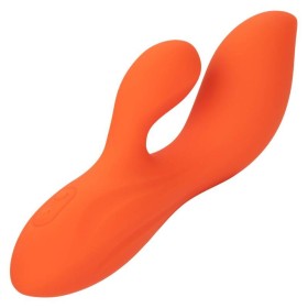 CALEXOTICS - Stella Dual Teaser Orange, flexibler Dual-Vibrator aus flüssigem Silikon