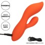 CALEXOTICS - Stella Dual Teaser Orange, flexibler Dual-Vibrator aus flüssigem Silikon