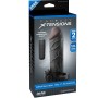 FANTASY X-TENSIONS - Penisverlängerung mit Vibrator Real Feel 2 Schwarz