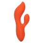 CALEXOTICS - Stella Dual Teaser Orange, flexibler Dual-Vibrator aus flüssigem Silikon