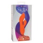 CALEXOTICS - Stella Dual Teaser Orange, flexibler Dual-Vibrator aus flüssigem Silikon
