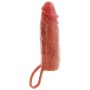 GET REAL - Hydrated Skin Silikon Penis Sleeve Caramel 16 cm