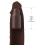 FANTASY X-TENSIONS - PIPEDREAMS Silikon Sleeve und Plug Braun 22,86 cm + 7,62 cm