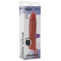 GET REAL - Hydrated Skin Silikon Penishülle mit Vibration, 20 cm, Karamell