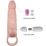 BAILE - Brave Man realistische Penisabdeckung mit Rabbit-Vibrator 16,5 cm Natur
