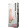 BAILE - Brave Man realistische Penisabdeckung mit Rabbit-Vibrator 16,5 cm Natur