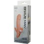 BAILE Brave Man Penisabdeckung mit Klitoris- und Analvibrator 16,5 cm Naturfarben