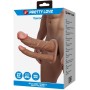 PRETTY LOVE - Yairon Doppel-Penis-Hülle mit 4 cm Verlängerung Mulatto