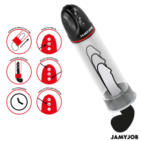 JAMYJOB XPAND Automatische Penis-Pumpe mit 3 Saugstufen, Grau