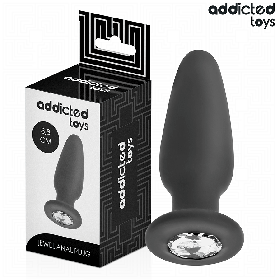 ADDICTED TOYS - Analplug mit Schmuck Silikon Größe S 8,8 cm