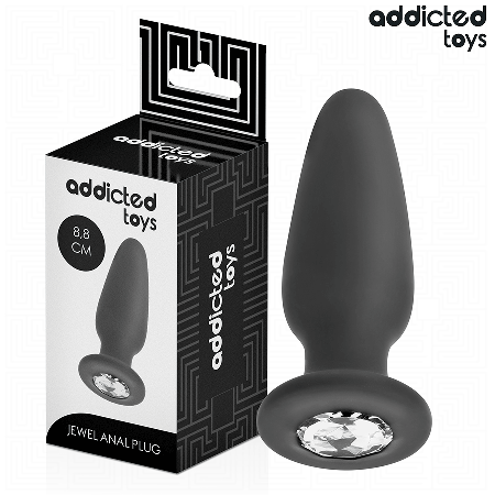 ADDICTED TOYS - Analplug mit Schmuck Silikon Größe S 8,8 cm