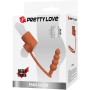 PRETTY LOVE Penis Sleeve mit Analplug, natürlich, TPE, wasserdicht