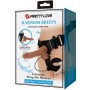 PRETTY LOVE Universal Harness Slips mit vibrierendem und spritzendem Dildo 15,5 cm Mulato