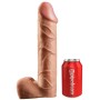 KING COCK Strap-On mit Hohl-Dildo 30,5 cm und verstellbaren Trägern in Hautfarbe