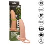 CALEXOTICS MAXX Dicker Doppel-Penetrator mit 10 Vibrationsmodi, naturfarben