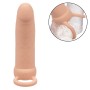 CALEXOTICS MAXX Dicker Doppel-Penetrator mit 10 Vibrationsmodi, naturfarben