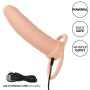 CALEXOTICS MAXX Dicker Doppel-Penetrator mit 10 Vibrationsmodi, naturfarben