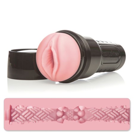 Fleshlight Go Pink Lady Surge Vagina – Kompakter Masturbator mit Real Feel SuperSkin