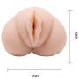 CRAZY BULL - Water Skin Vagina Masturbator mit Vibrationskugeln
