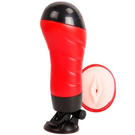 CRAZY BULL - Vagina Masturbator mit Vibrationsbasis