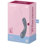 SATISFYER CURVE TRINITY 1 Air Pulse Vibrator Grau – 3-in-1 Klitoris-Sauger, Vibrator & G-Punkt Stimulator