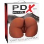 PDX PLUS - Perfect Ass XL Doppel-Eingang Masturbator Braun