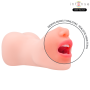 INTENSE DEEP TOUCH - Riley Masturbator mit Doppelöffnung (Mund & Vagina)