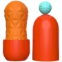 PRETTY LOVE Victoria Cheney Masturbator Orange - Wiederverwendbarer TPR Masturbator mit Spirale