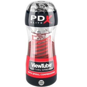 PDX ELITE - Masturbator Stroker ViewTube 2 Spiral-Kompression Transparent