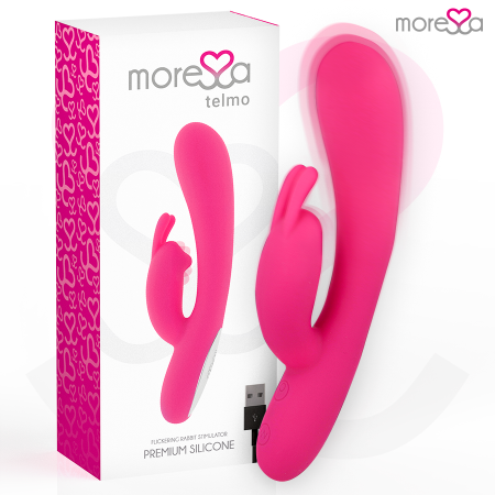 MORESSA Telmo Premium Silikon Wiederaufladbarer Rabbit Vibrator mit Klitorisstimulation