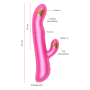 ONINDER OSLO Rabbit Vibrator mit Vibration und Rotation, Rosa, mit kostenloser App