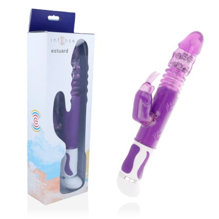 INTENSE - ESTUARD Vibrator mit Auf- und Abbewegung und Rotation, Lila