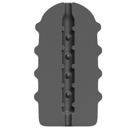 ALL BLACK - Masturbator Bumpy, Premium Masturbator mit Innenstruktur