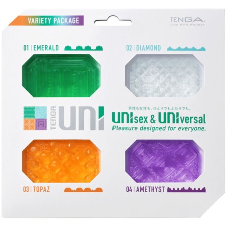 TENGA UNI Variety Masturbator Fingerhüllen Pack 4 Stück – Unisex Stimulation