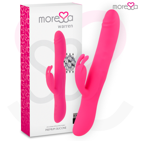 MORESSA WARREN Premium Silikon Vibrator mit Oszillierendem Impuls und Starker Vibration, Wiederaufladbar