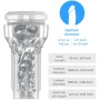 KIIROO Feel Pocket Stroker Crystal – Transparenter Taschenmasturbator