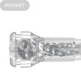 KIIROO Feel Pocket Stroker Crystal – Transparenter Taschenmasturbator
