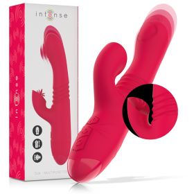 INTENSE - DUA Multifunktionaler Wiederaufladbarer Up & Down Vibrator mit roter Zunge