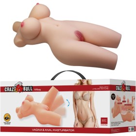 CRAZY BULL - Tiffany Realistischer weiblicher Torso mit Vagina und Anal, 5,5 kg