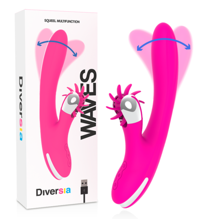 DIVERSIA - Bunny Waves 24 cm Vibrator mit Wellenfunktion