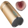 ARMONY Masturbator Vibrator Vagina Gold – Luxuriöses Vibrationsspielzeug für Herren