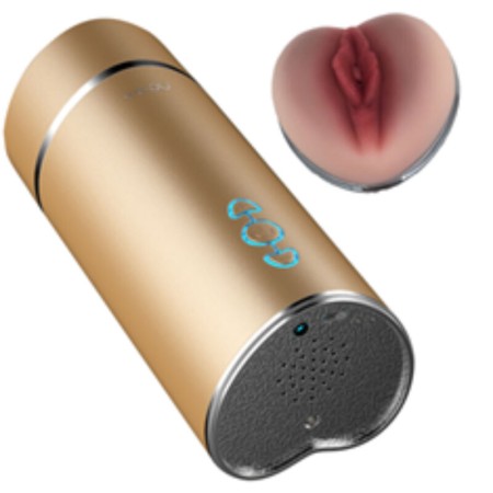 ARMONY Masturbator Vibrator Vagina Gold – Luxuriöses Vibrationsspielzeug für Herren