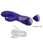 PRETTY LOVE CERBERUS YOUTH Violetter Rabbit Vibrator mit 30 Vibrationsfunktionen
